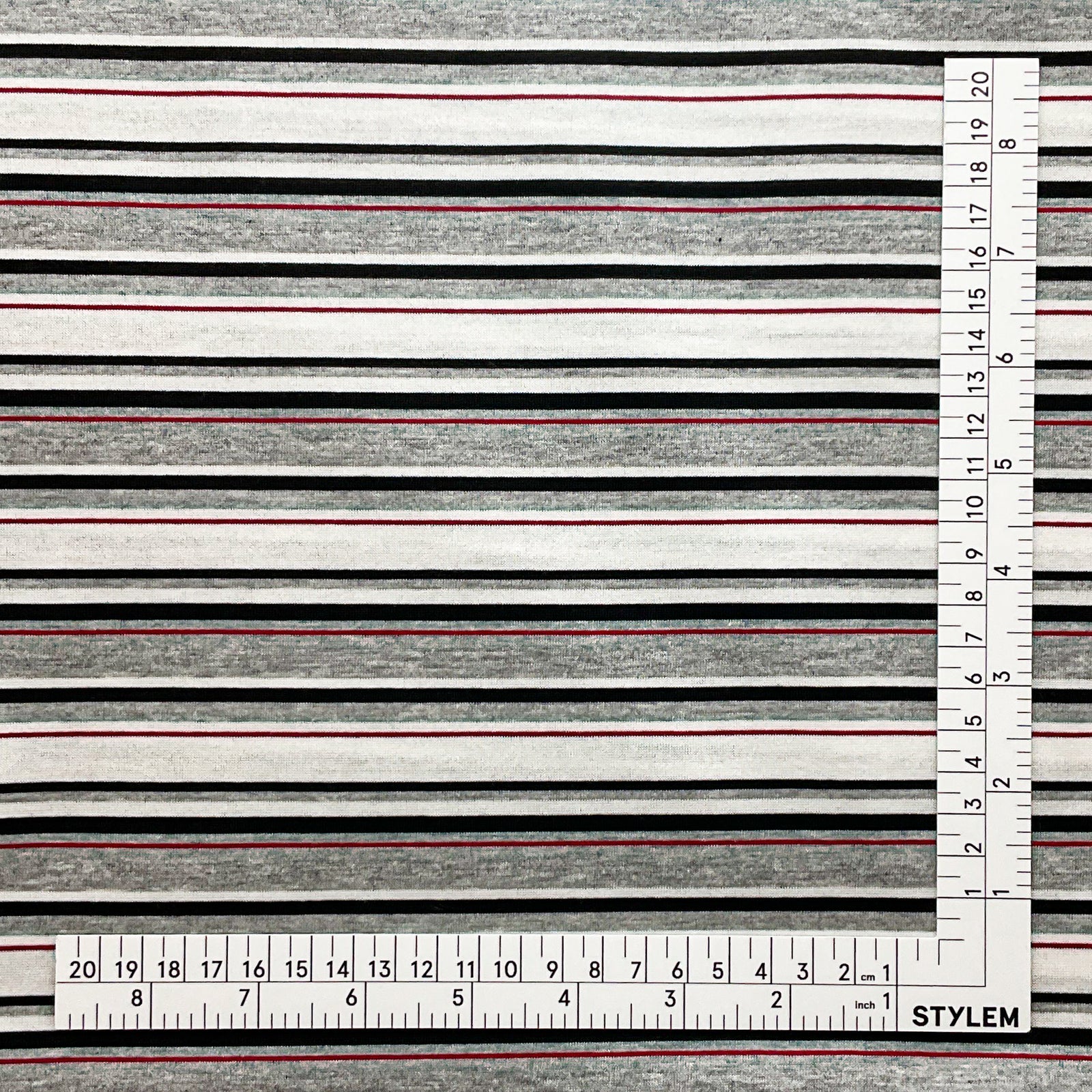 60/2シルケットマルチボーダー[007S0000657] | STYLEM FABRIC STORE
