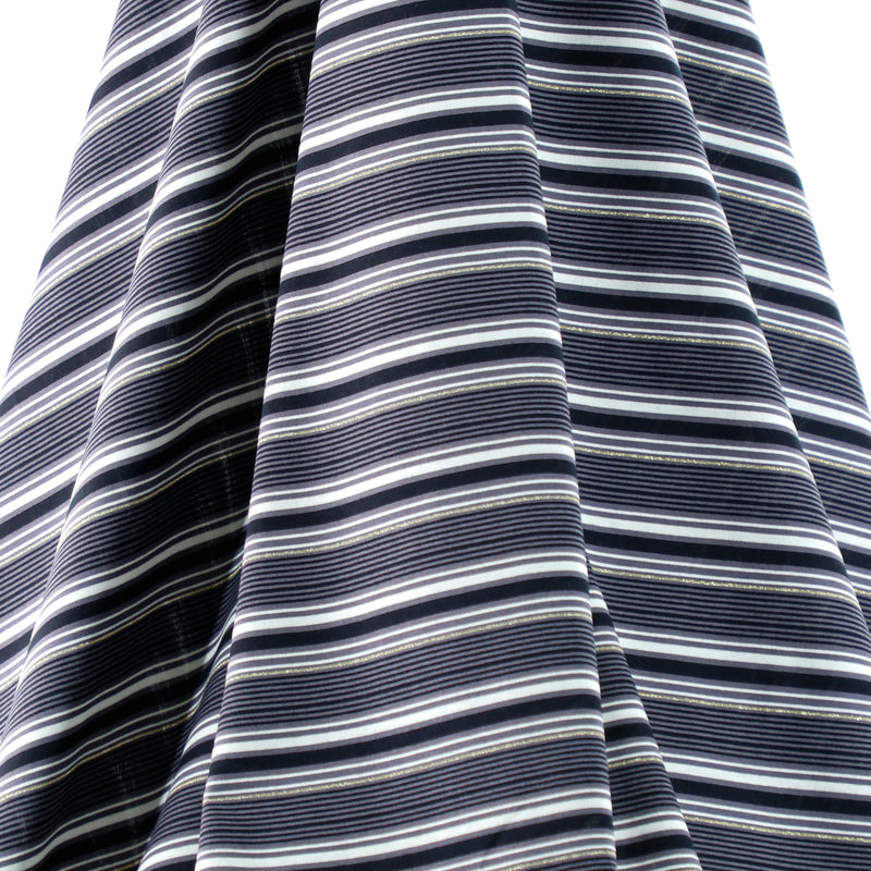 60/2シルケットラメボーダー[007S0000659] | STYLEM FABRIC STORE