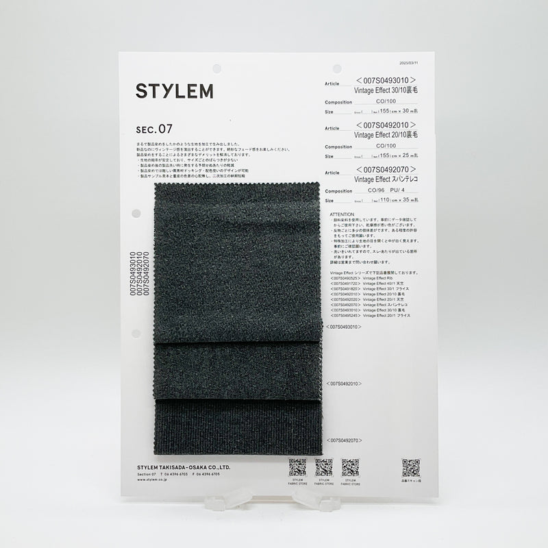 Vintage Effect 20/10裏毛[007S0492010] | STYLEM FABRIC STORE