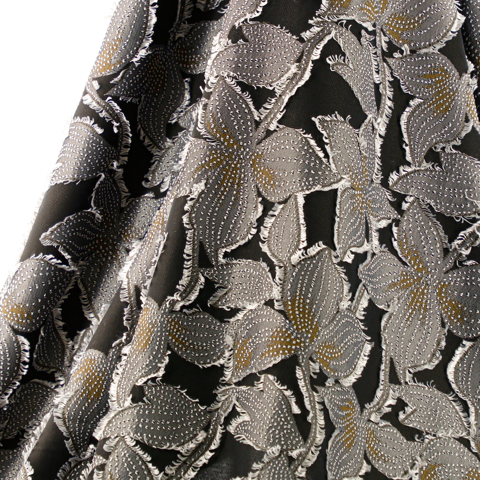 ドットフラワーカットジャガード[017SA000232] | STYLEM FABRIC STORE